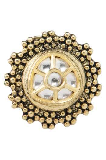 Buy Gold Plated Stones Antique Style Kundan Stud Earrings by Auraa ...