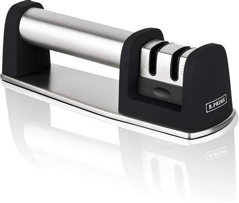 B.PRIME INOX Manual Knife Sharpener - Professional 2-Stage Knife ...