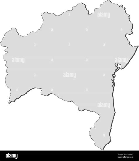 Map of Bahia, a province of Brazil Stock Vector Image & Art - Alamy