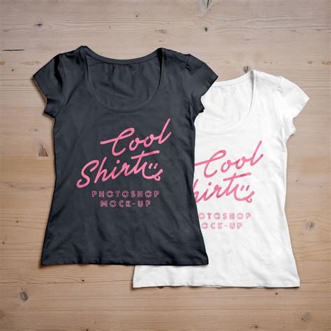 Ladies T Shirt Mockup Psd