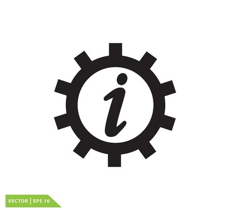 Vorlage für die Gestaltung des Vektor-Logos für Informationszeichen ...