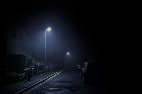 Free Images : fog, night, atmosphere, weather, darkness, street light ...