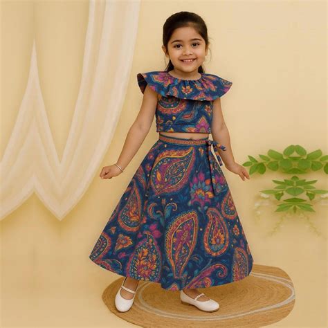 Paisley Silk Cotton Lehenga Set – Possessif