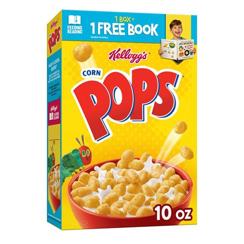Buy Corn Pops Breakfast Cereal, 8 s and Minerals, Kids Snacks, Original ...