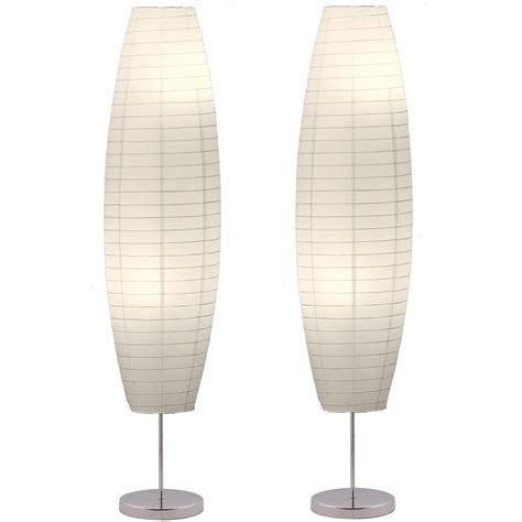 LIGHTACCENTS Diploma Paper Floor Lamp Set - Paper Lamps - Rice Paper ...