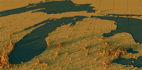 Michigan 3d Population Density Map : r/MapPorn