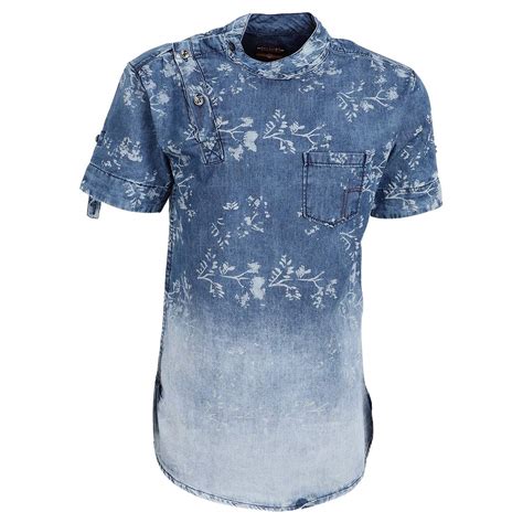 Buy VMart Boys Printed Silky Denim Spread Collar Shirt at Amazon.in