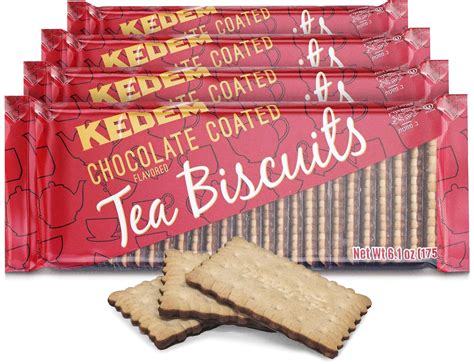 Amazon.com: Kedem Dark Chocolate Covered Tea Biscuits, 6.1oz (4 Pack ...