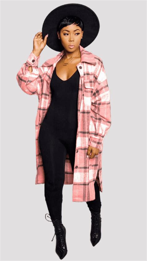 Plaid Trench Coat – 4K Fashions | Trendy Styles | Clothing | Hair ...