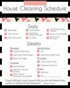 Keeping The House Clean Every Week A Schedule by A Basic Cleaning Schedule Checklist Printable Keeping The House Clean Every Week A Schedule