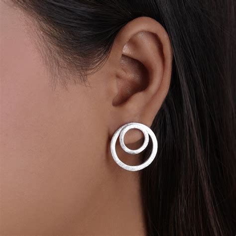 Circle of Life Silver Earrings - Versatile Double Delight