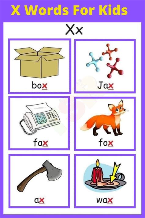 X Words For Kids | Which Things That Start With X | Learn Vocabulary ...