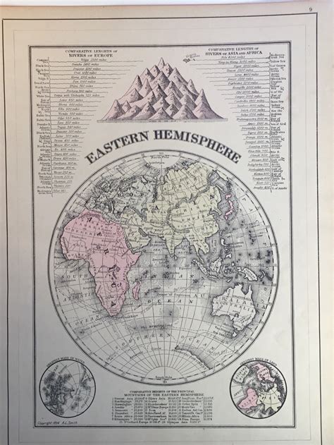 Eastern Hemisphere Continents Map