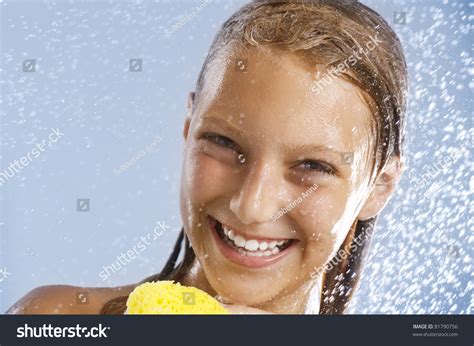 Happy Teen Girl Taking Shower Bath Stock Photo 81790756 | Shutterstock