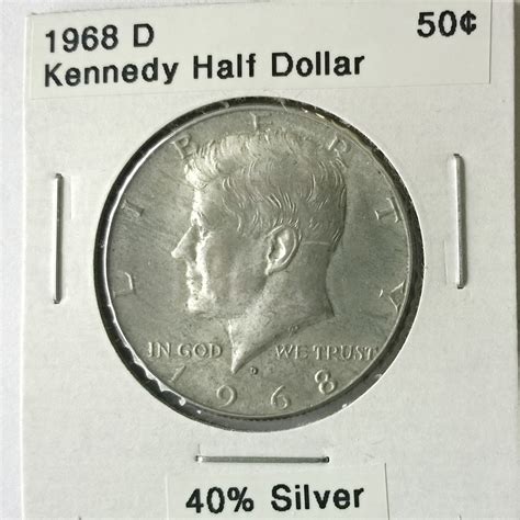 1968 D Kennedy Half Dollar - Free Shipping for additional coins ...