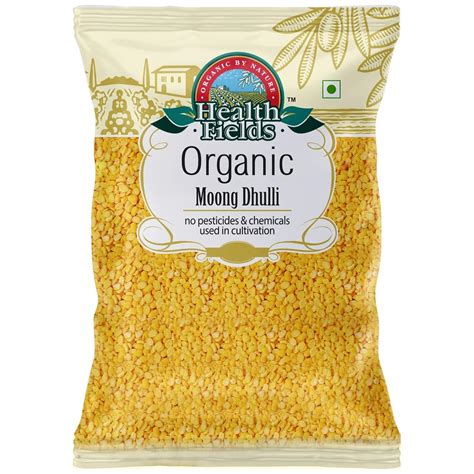 Health Fields Organic Moong Dal Dhulli (Yellow Split Gram) - 1 KG ...