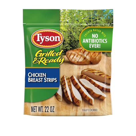Amazon.com: Tyson Grilled & Ready Chicken Breast Strips, 22 oz (Frozen ...