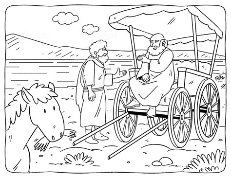 Philip And The Eunuch Coloring Pages [2025]