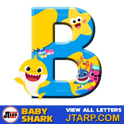 Baby Shark Alphabet Printable