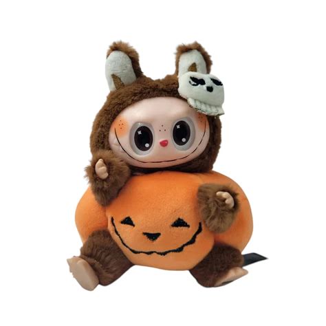 LABUBU Happy Halloween Party – Sitting Pumpkin Vinyl Plush Pendant ...