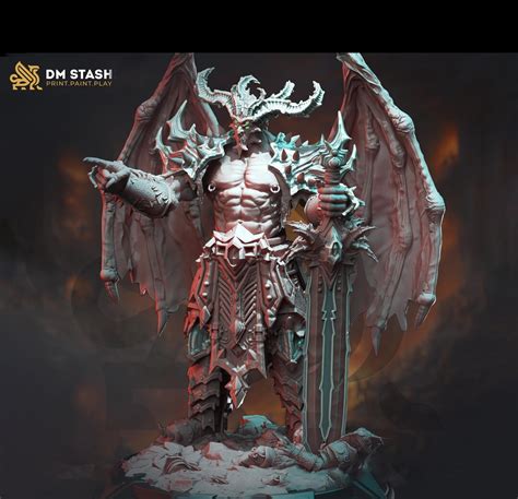 Greater Devil - Horned Devil, Demon Lord | 4 Sizes: 35mm,50mm,60mm,75mm ...