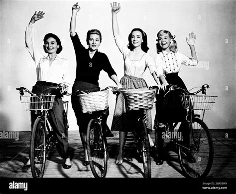 UNTIL THEY SAIL, from left, Jean Simmons, Joan Fontaine, Piper Laurie ...