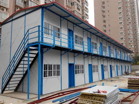 K式双坡双层活动板房(K-102) - K式双坡板房 - K房系列 - 产品展示 - 广州市莱科宜钢结构有限公司