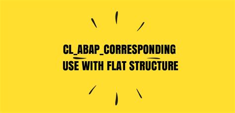ABAP Flat Structure 的图像结果