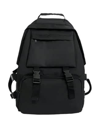 Glowic Black Backpacks for Men & Women | Stylish, Durable, Multi-Pocket ...