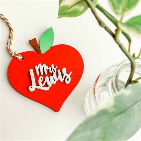 Heart Name Tag - Etsy