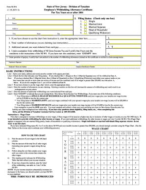 Nj W4 - Fill and Sign Printable Template Online