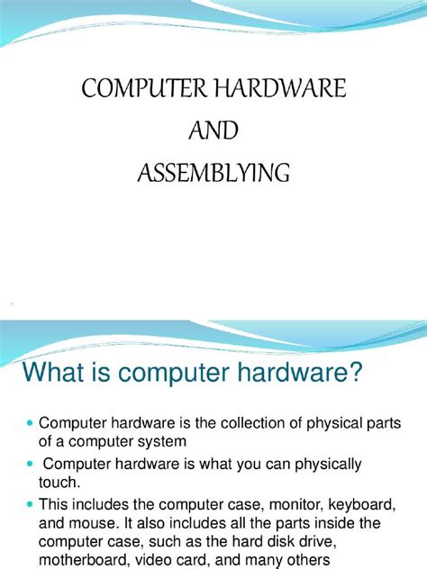 Image result for Assembling Computer Hardware PDF