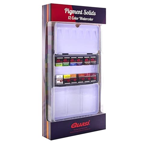 Buy Original Quasi Brand Super Rich 12 Pigment Color Watercolor Half ...