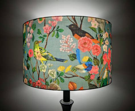 Birds and Flowers lampshade - Hello Boho | Handcrafted Lampshades ...