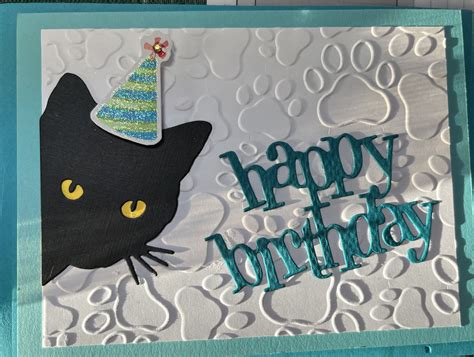 Pin by Kathy Duncan on crafts | Crazy cats cards, Cat birthday card ...