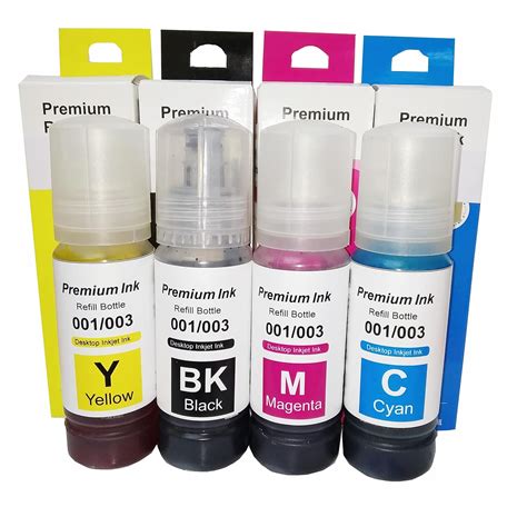 GoColor 001 & 003 Compatible Refill Ink for epsn L3110 L3150 L4150 ...
