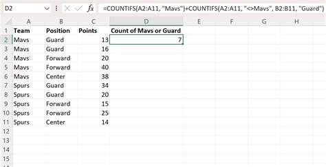 Countif Multiple Columns in Excel 的图像结果