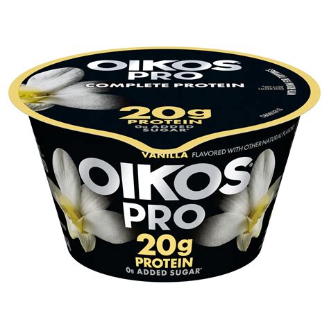 Oikos Pro 20g Protein, Vanilla Yogurt-Cultured Dairy Product, 5.3 oz ...