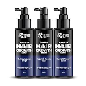 Buy BEARDO Dr. Advanced Hair Growth Serum For Men, (50 Ml X 3 ...