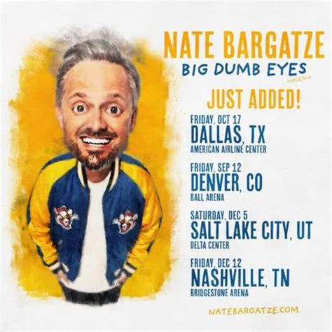 Nate Bargatze Big Dumb Eyes Tour 2026 Dates, Venues & Tickets