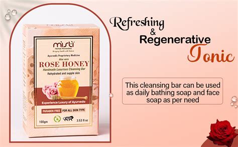 Buy MISTI HERBAL REMEDIES Rose Honey Soap Hydrating & Supple skin ...