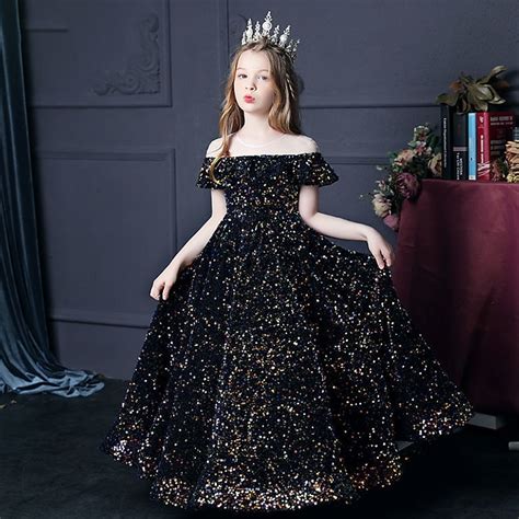 kinderkleidung Mädchen Kleid Einfarbig Kurzarm Party Geburtstag Rüschen ...