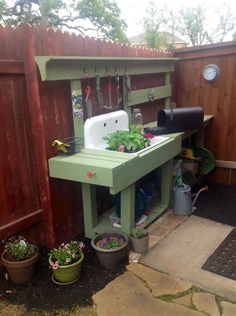 Potting Bench With Sink And Running Water at Charles Cameron blog