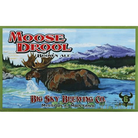Big Sky Brewing Co. Beer, Brown Ale, Moose Drool (12 fl oz) Delivery or ...