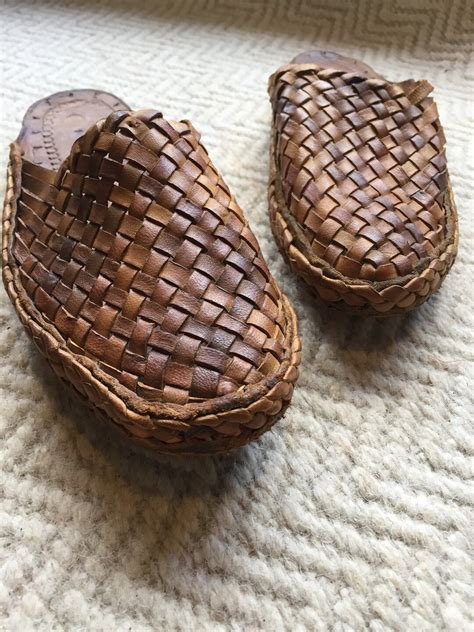 Women Handmade Leather Mules, Criss-cross, Brown Back Open, Gifts for ...