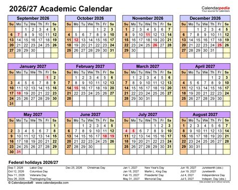TCU Academic Calendar 2026-2027 - Academic Calendar 2026-2027