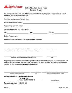 2012-2026 State Farm Customer Request Form - Blank Fillable Template ...