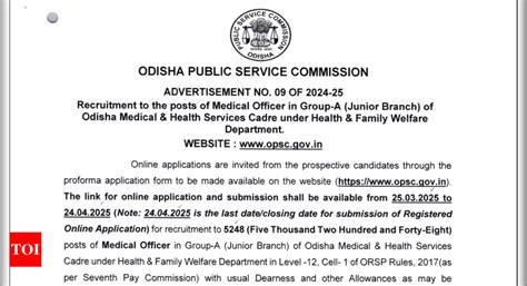 OPSC MO recruitment 2025 for 5248 posts to begin on March 25: Check how ...