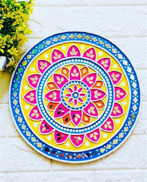 Buy Unique wants Lippan art wall hanging home decoration in circle with ...