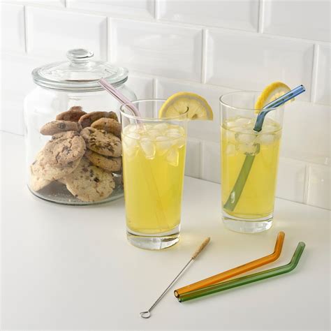 BLÅKÄXA drinking straws/cleanbrush set of 5, mixed colours - IKEA